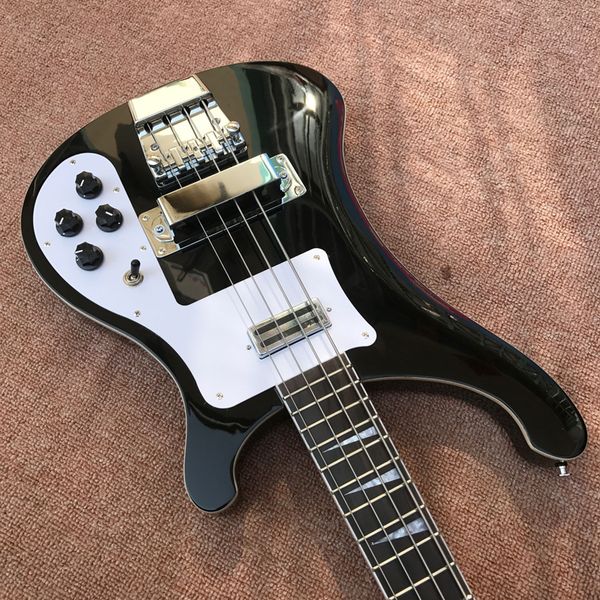 

black electric guitar red edge guitar