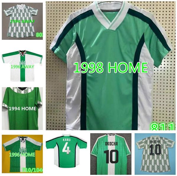 

20 21 fan player version retro soccer jersey 94 96 98 maillot de foot okechukwu ighalo okocha ahmed musa ndidi mikel jerseys men kids footba, Black;yellow