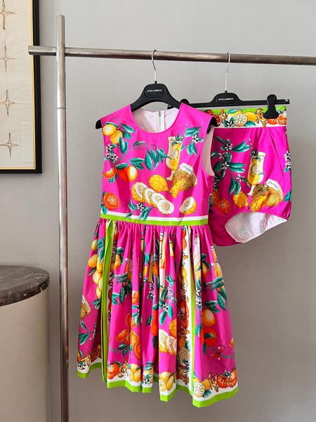 

22 autumn winter new lemon print dress, Black;gray