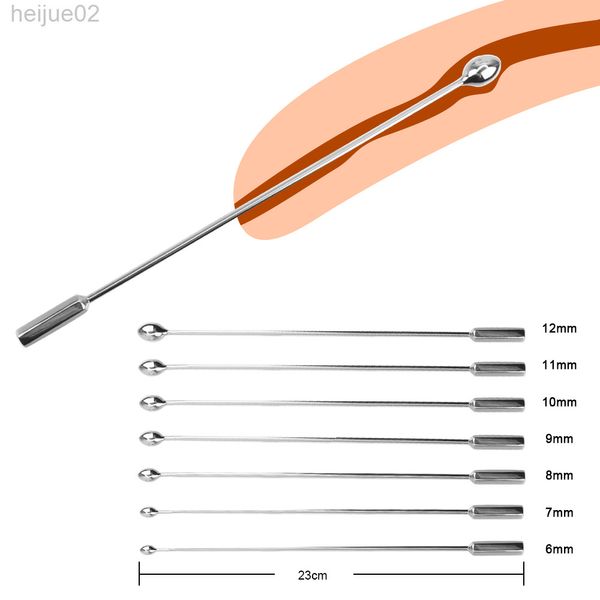 Erkekler için Seks Oyuncaklar Metal Üretral Dilatator Sesleme Penis Fişi Kateter Eşcinsel Yetişkinler 18 Oyun Mastürbatörleri Üretral Uyarıcı Mağazası L220808