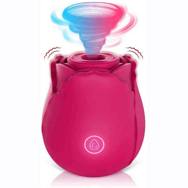 NXY Vibratori Sexhome 2022 Sucking Rose Vibratore per donne con 7 frequenza Wireless Cycle Magnetic Suction Charging 0411