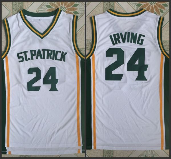 

st. patrick high school 24 kyrie irving basketball jersey, Black