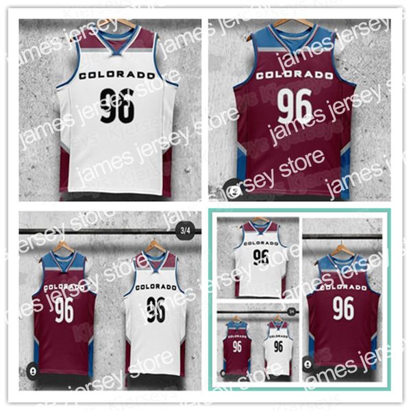 James Colorado Avalanche Jersey Hockey-Basketball-Trikot Quebec Nordiques 8 Cale Makar 29 Nathan MacKinnon 96 Mikko Rantanen 92 Gabriel Landeskog