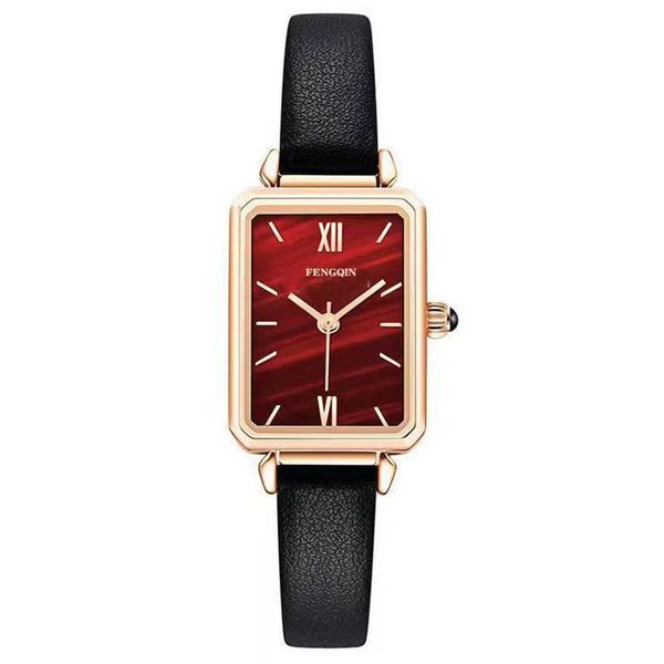 

luxury womens watches designer stainless steel women new brand leather strap square watchs fashion ladies watch quartz women's simple q, Slivery;golden
