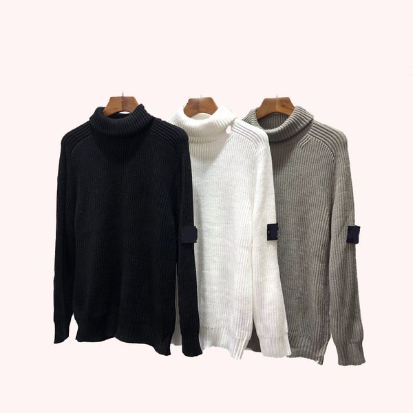 

2022new cp toney men's sweaters hooded stones sweatshirt sweater turtleneck women's pullover island letter long sleeve, White;black