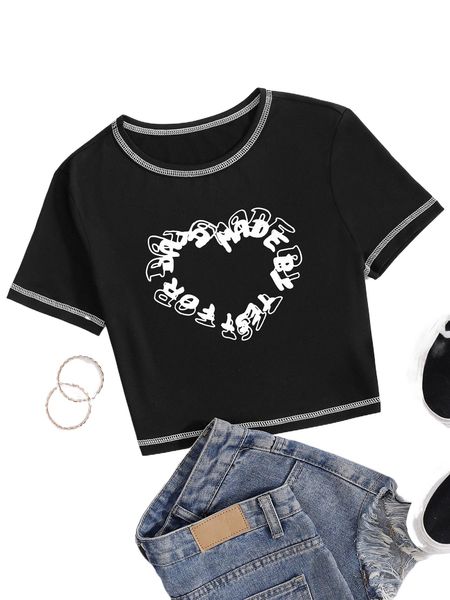 

letter graphic tee c46c#, White