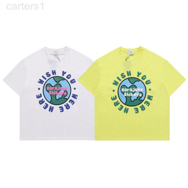 

men's t-shirts designer noko earth foam printing short sleeve korean new cute letter star ins men and women lovers casual t-shirt b2kr, White;black