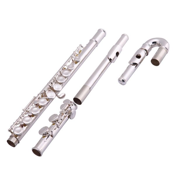 

pearl flute- pfa-201esu curved headjoints split 16 keys closed hole c tune nickel silver with case