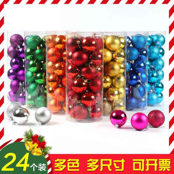 

factory outlet christmas decoration ball bright colored electroplated mall hanging pendant decorations on-site layout