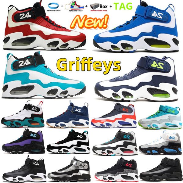 

new penny hardaway griffeys 1 men basketball shoes varsity royal blue home run derby freshwater wheat purple venom sweetest swing safari unc