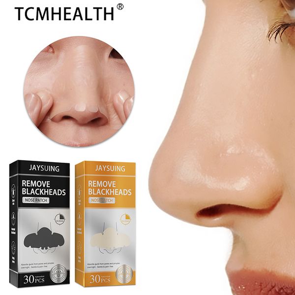 TCMHEALTH-mascarilla eliminadora de espinillas, carbón de bambú, limpiador de pegatinas para la nariz, tira de limpieza profunda de poros de la nariz con aguja para acné, herramienta limpiadora facial