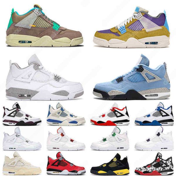 

4 white men women basketball shoes 4s desert moss taupe haze black cat fire red university blue mens trainer