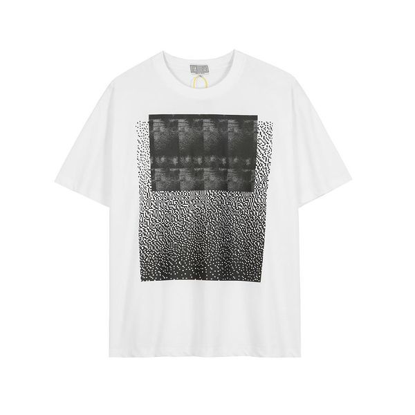 

22ss digital print t shirt men women eu size 100% cotton tee fashion summer clothes, White;black