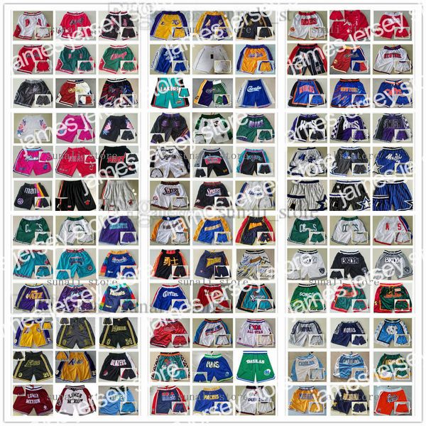 

james georgetown hoyas college basketball shorts movie just men don zipper pockets all team retro sweatpants hip pop fashion pant stitched t, Black