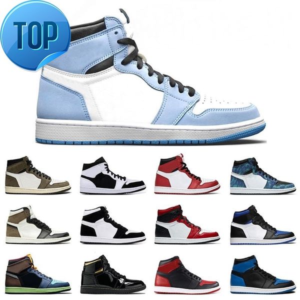

2022 jumpman 1 high og mens basketball shoes 1s hyper royal university blue obsidian unc 25th anniversary bred concord low citrus women snea