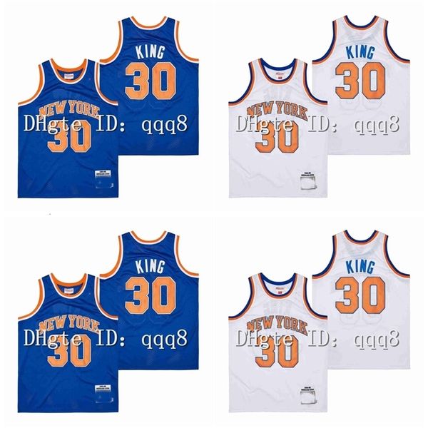 

nc01 1 vintage basketball 30 bernard jersey retro blue white, Black