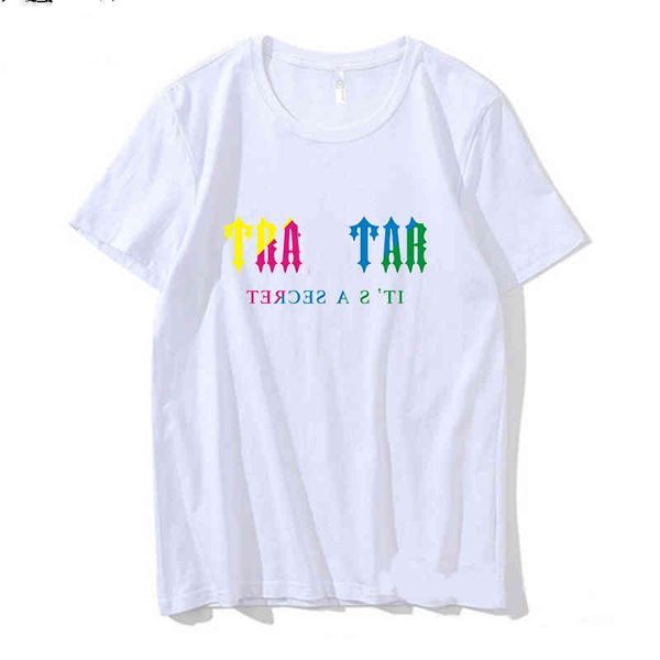 

2022designer european and american fashion printingtrap simple letters high-end brand summer personality cotton brand short sleeve t-shirt, White;black