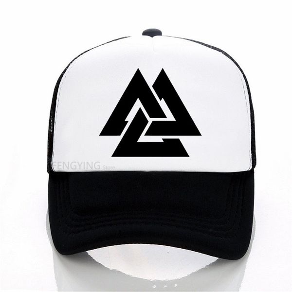 

fun personality rune print baseball cap men women hip-hop trucker cap summer mesh sports hat, Blue;gray
