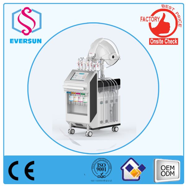 Aqua Facial Water Oxygen Jet Peel Photon PDT LED Music Face Cover 11 em 1 Hydro DermoBrasion Spa Machine WQ8 China Factory