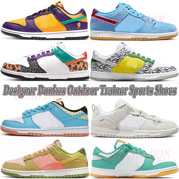 

designers dunkes casual shoes doernbecher mens women animal baltic blue gum disrupt graffiti jackie robinson parra turquoise sneakers