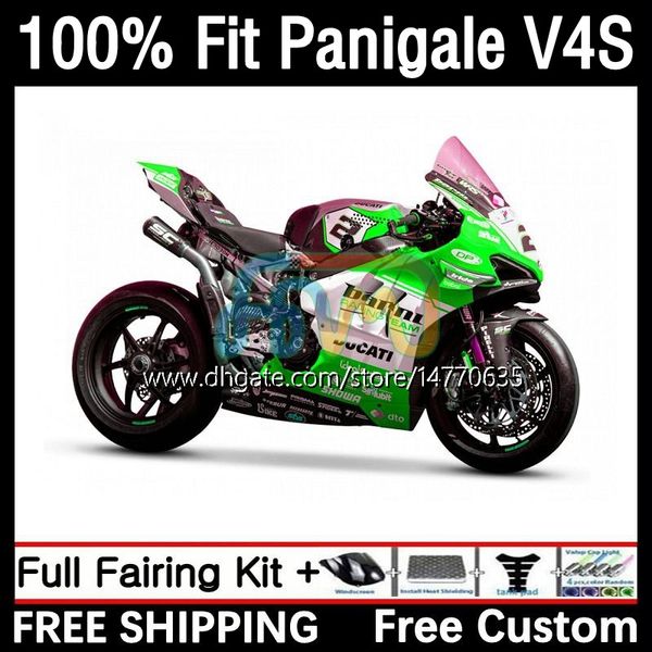 OEM-Verkleidungen für DUCATI Panigale V 4 V4 S R V4S V4R 18-21 Body Kit 1DH.96 Street Fighter V4-S V4-R V-4S 2018 2019 2020 2021 V-4R 18 19 20 21 Spritzguss-Karosserie grün cyan