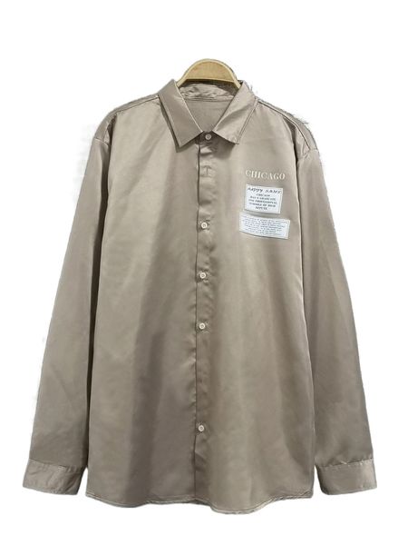 

men letter graphic patch detail shirt f0dj#, White;black
