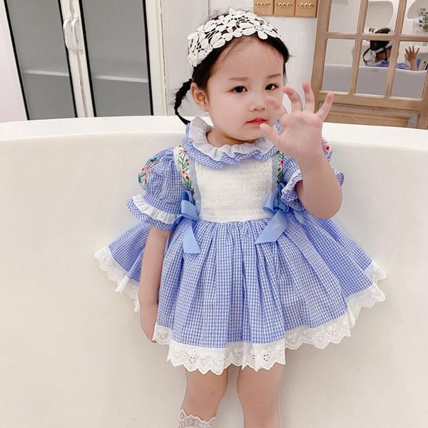 Abiti da ragazza Ragazze spagnole Summer Lotia Dress For Children Spagna Baby Embroidery Ball Gown Little GZB111Girl's