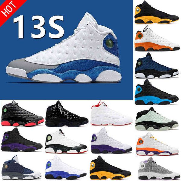 

2022 men 13s basketball shoes 13 xiii midnight navy gym red flint racer royal french blue black cat reflective lucky green aurora starfish
