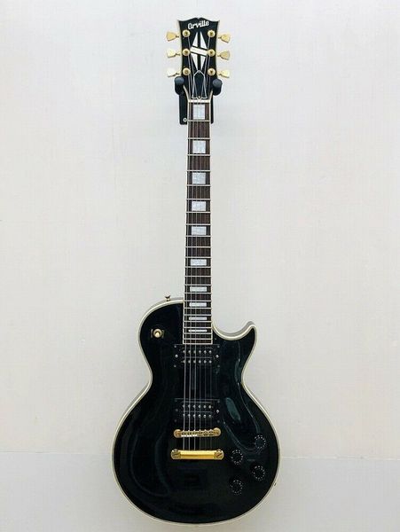 

electric guitar paul custom black right-handed