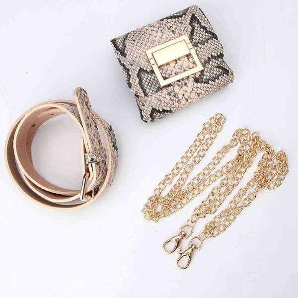 BQ Fashion Crossbody Chain Strap cinturão Mini bolsa de bolsa 220519