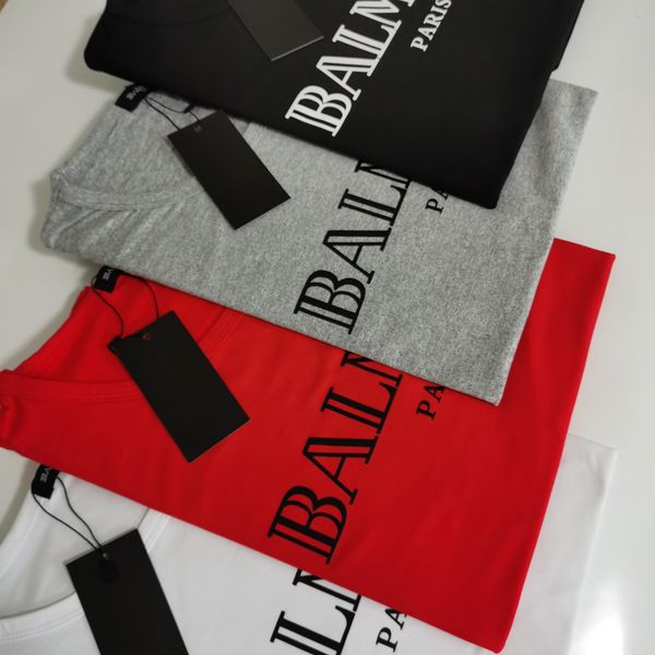 

men women fashion t shirts round neck cotton clothes couple branded embroidered letter b designer brand luxury tee jersey, White;black