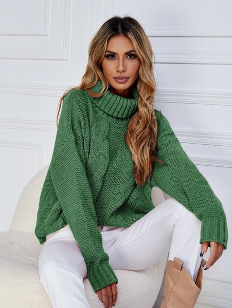 

cable knit funnel neck sweater 62gi#, White;black