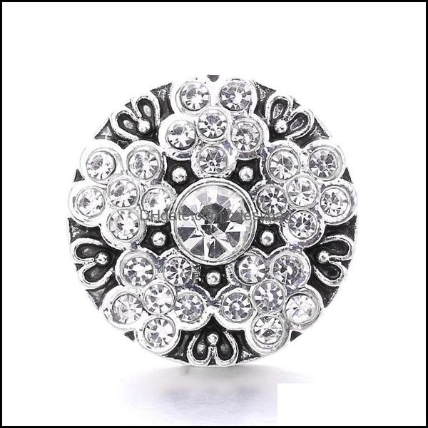 

clasps hooks wholesale fashion rhinestone ginger snap button clasp jewelry findings women men red blue pink zircon charms bdesybag dh91v