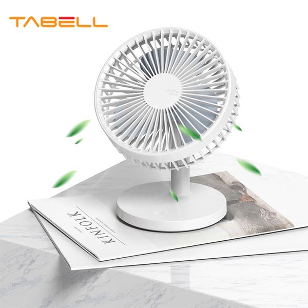 Портативный вентилятор Tabell Portable Shargable S Mute Cooler Desktop Wentilado Небольшое вращение регулируемое DC Home Appliance 220505