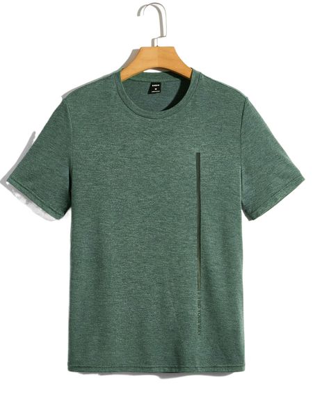 

men plicated detail tee 57qs#, White;black