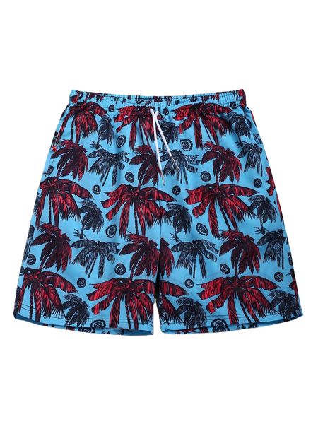 

romwe guys tropical print shorts 614i#, White;black