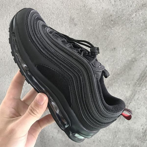 

2019 og kids boys girls casual sneakers silver bullet metallic gold athletic walking sports breathable shoes black2504, Black