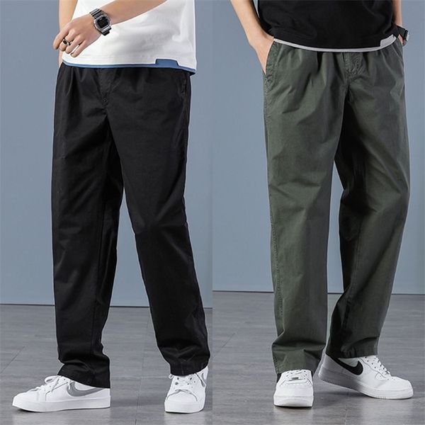 

summer mens loose plus size casual pants 220706, Black