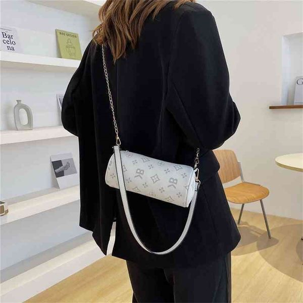 

handbag autumn season fashion cylindrical armpit staff net red same printing round simple 80% off outlet online, Black;red