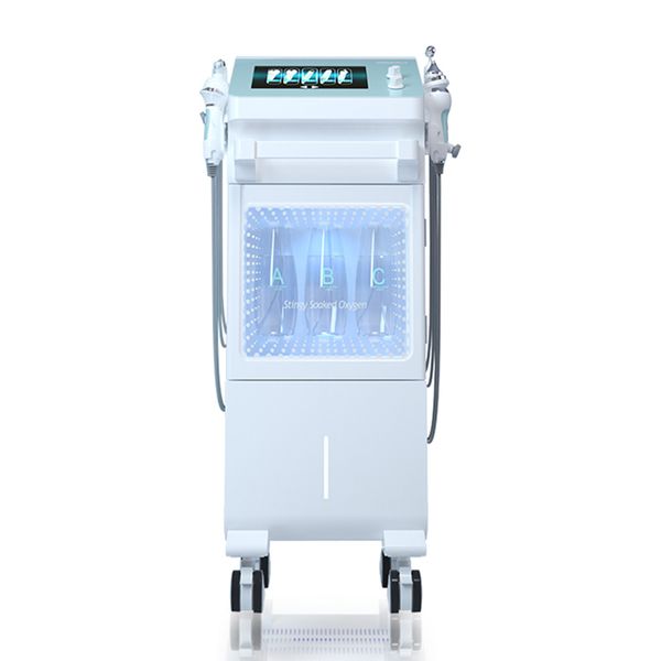 

new 9 in 1 water dermabrasion beauty aqua bubble machine deep cleansing oxygen jet hydro diamond facial clean dead skin removal anti aging s