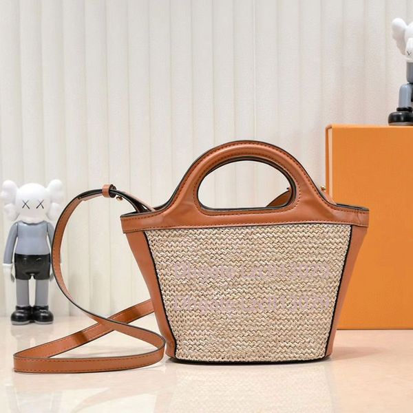 

fashion design lady vegetable basket bag embroidered letter raffia patchwork leather women handbag travel beach bag shoulder crossbody handh