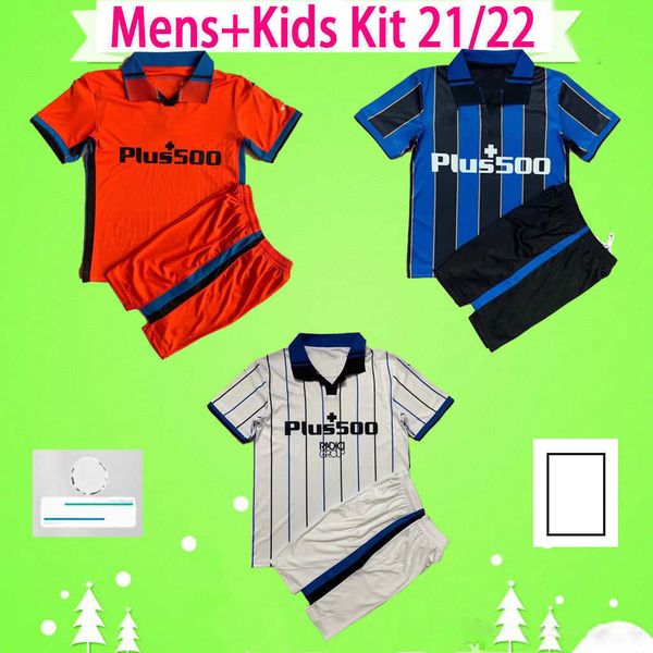 

mens kids kit 21 22 maglia da calcio atalanta soccer jersey bc boys sets 2021 2022 pasallc lammers gosens l. muriel freuler romero, Black