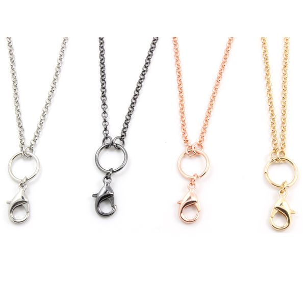 

alloy chains, floating locket chains necklace chainlsch04*10 sy222, Silver