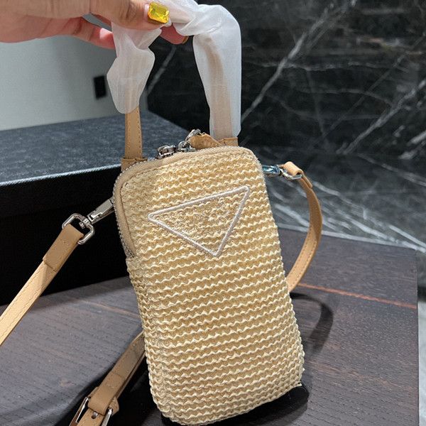 

woven phone bag designer shoulder bag mini coin purse fashion messenger bag