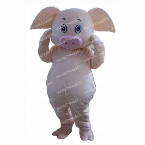 Disfraz de mascota de cerdo de Halloween, vestido de fiesta elegante de Navidad de alta calidad, traje de personaje de dibujos animados, traje de Carnaval Unisex para adultos