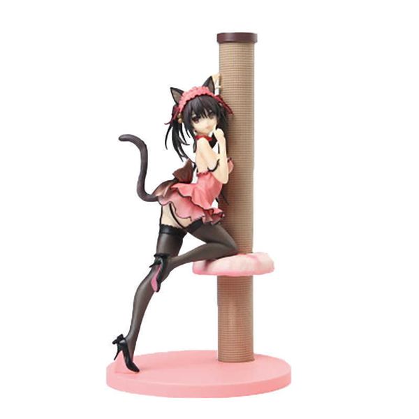

huiya01 date a live japanese 24cm pvc anime action figure underwear pajamas cat ears girl tokisaki kurumi dolls toys for friends gifts q0621