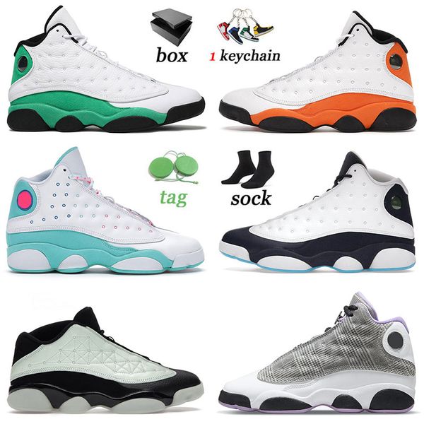 

13 13s xiii jumpman men basketball shoes lucky green hyper royal chicago olive black cat brave blue for men women outdoor trainers sneakers
