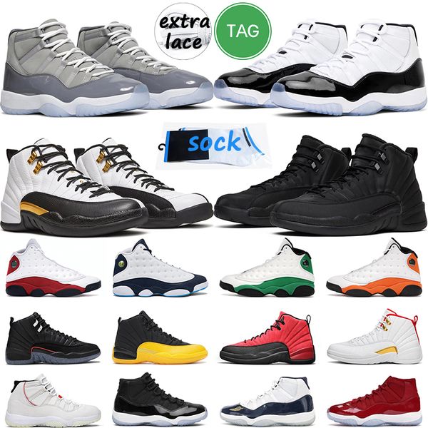 

11s cool grey basketball shoes men women legend blue 12s utility grind reverse flu game mens trainer