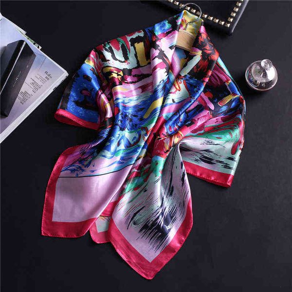 

tiktok net red selling printing elegant cravat atmosphere bow tie sunscreen scarf spring summer beach shawl fashion scarf z3ri, Black;purple