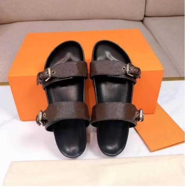 

men summer rubber sandals beach slide designer slippers new r luxury slides fashion scuffs slippers indoor shoes size 35-45, Black